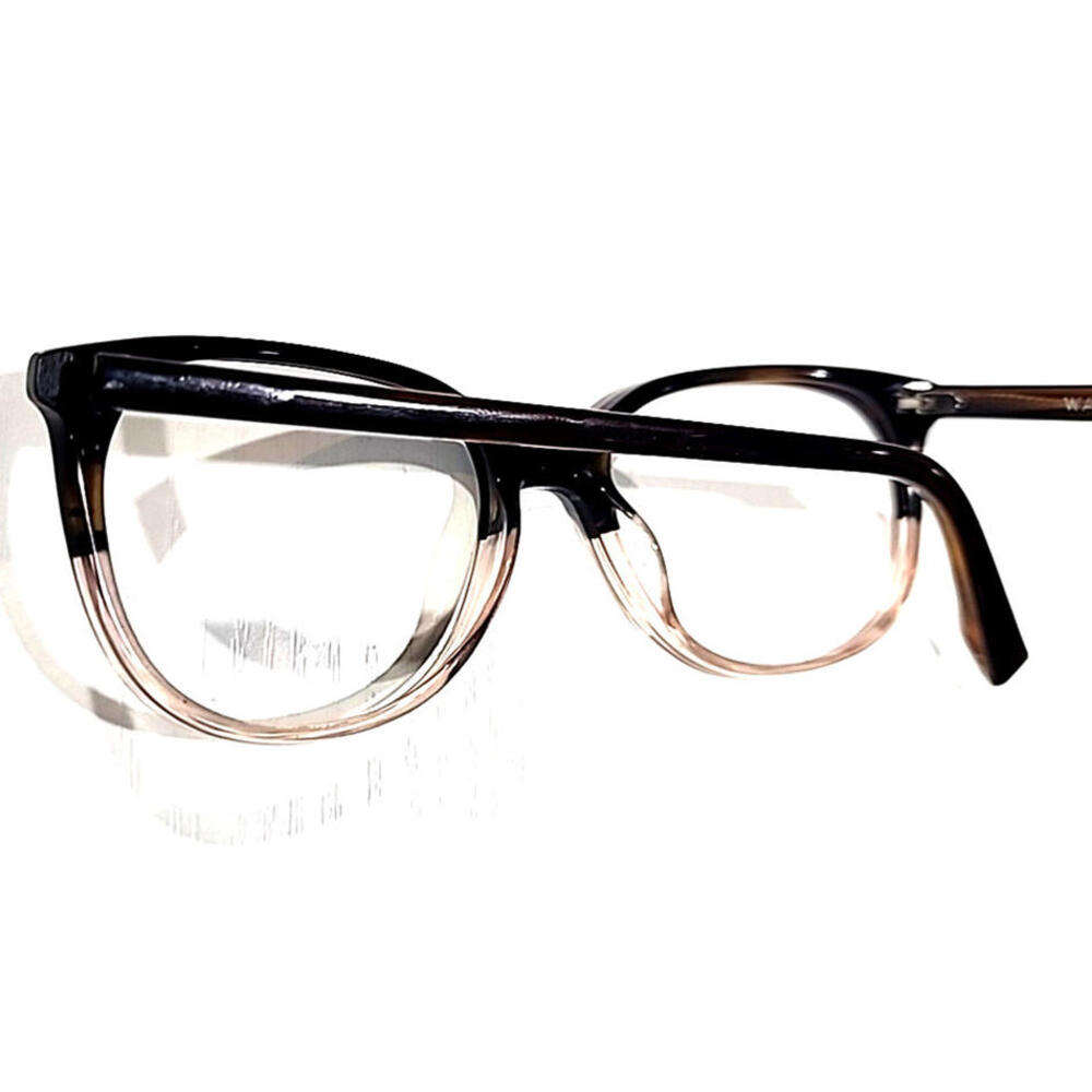 Warby Parker Laurel 615 Brown Clear Fade Round Unisex Eyeglasses Frame 52-17 140 View 6